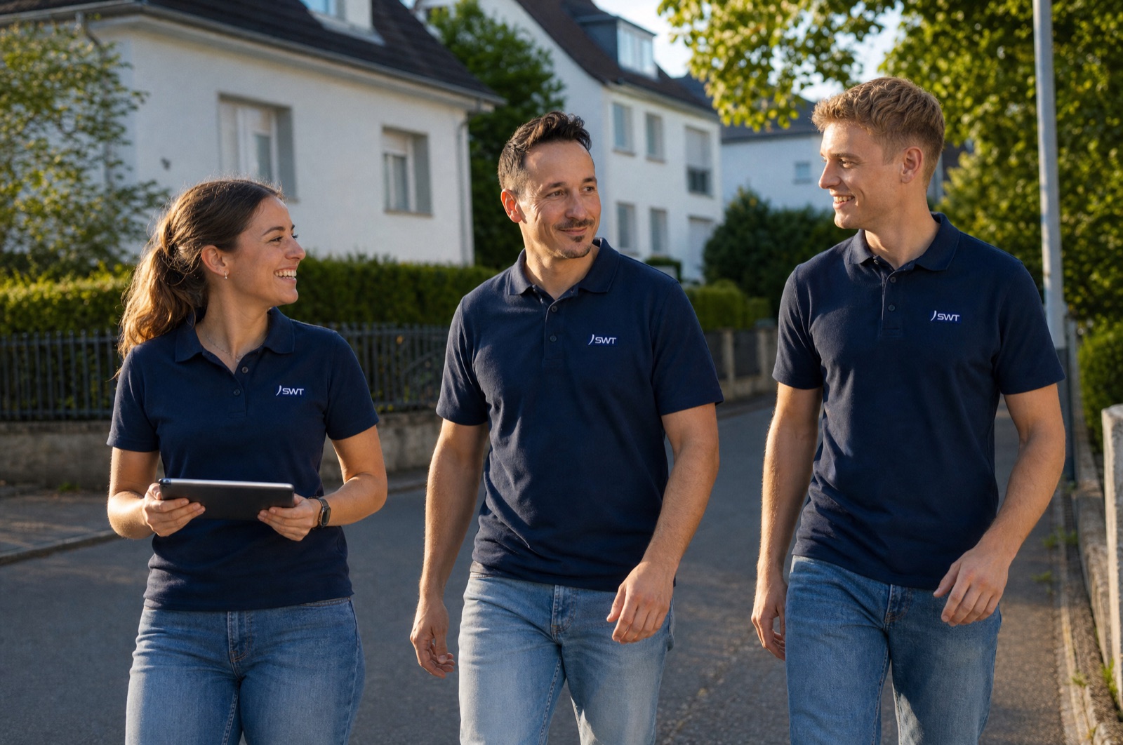 Angestelltes Vertriebsteam von HD Energy beim gemeinsamen Tagesstart